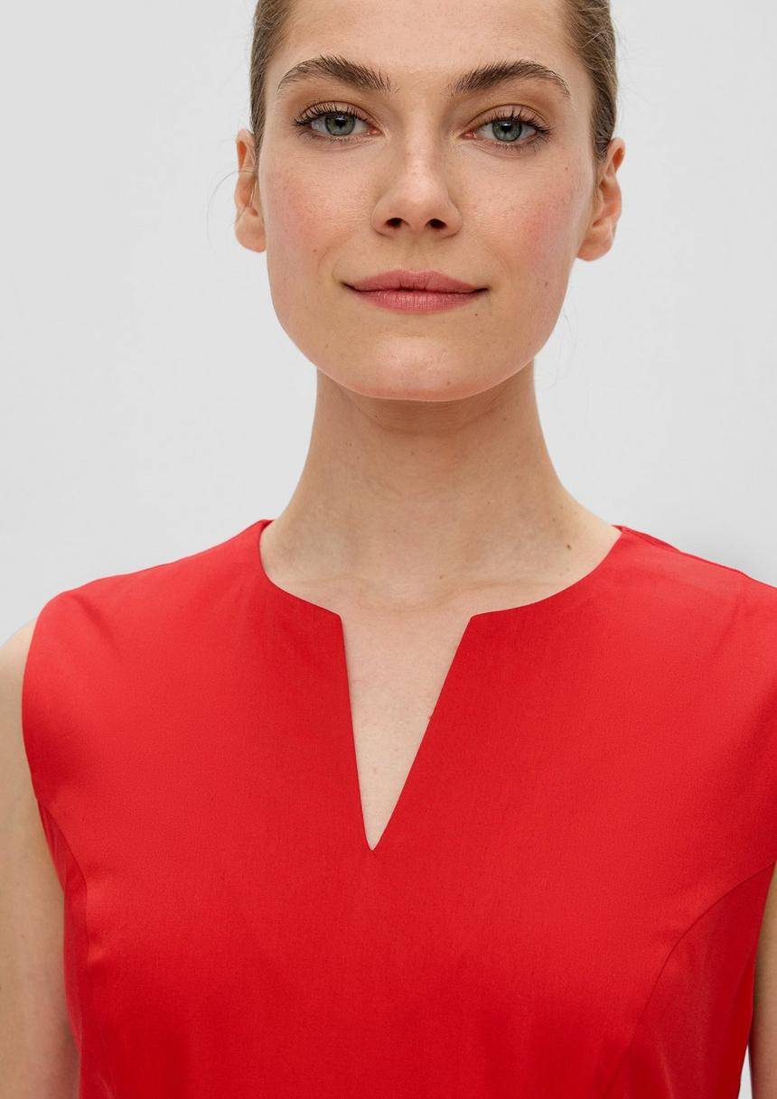 S.Oliver Floral Gemustertes Kleid Mit Tunika-Ausschnitt
