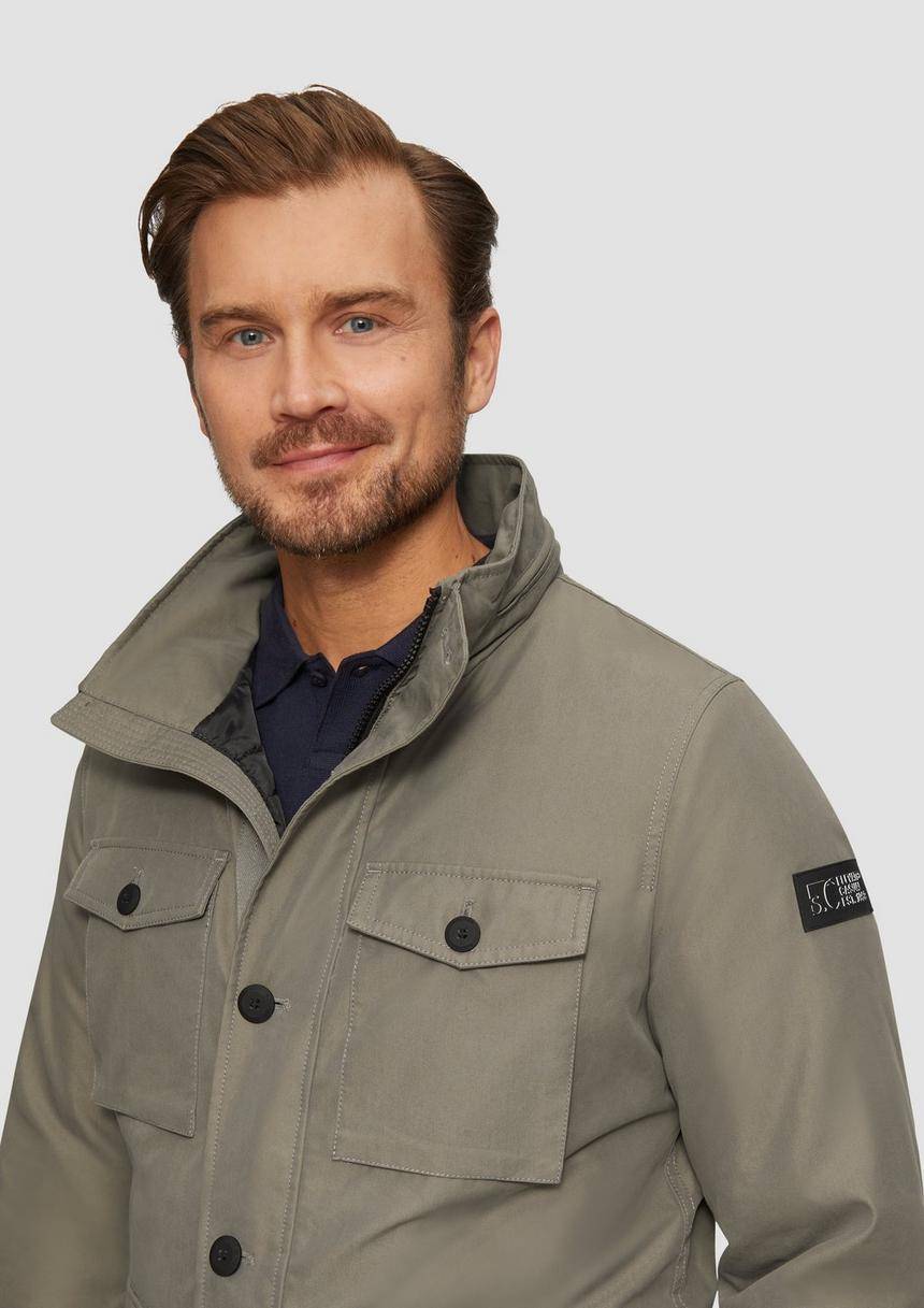 S.Oliver Gefütterte Jacke Mit Aufgesetzten Taschen Im Utility-Stil