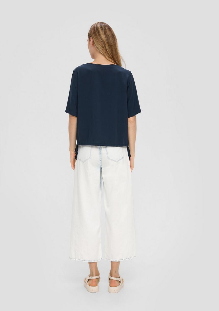S.Oliver Gemustertes Blusenshirt Aus Viskose Im Relaxed Fit