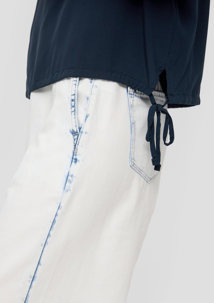 S.Oliver Gemustertes Blusenshirt Aus Viskose Im Relaxed Fit