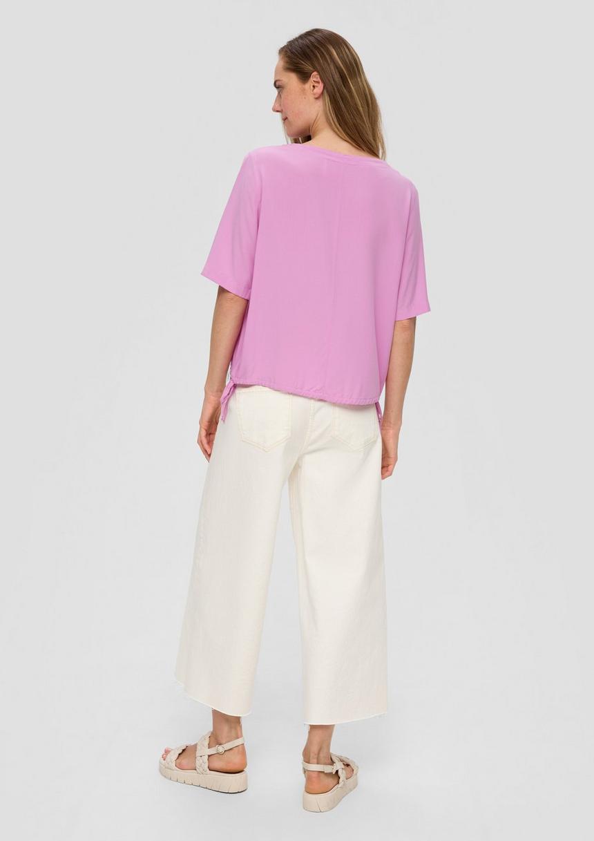 S.Oliver Gemustertes Blusenshirt Aus Viskose Im Relaxed Fit