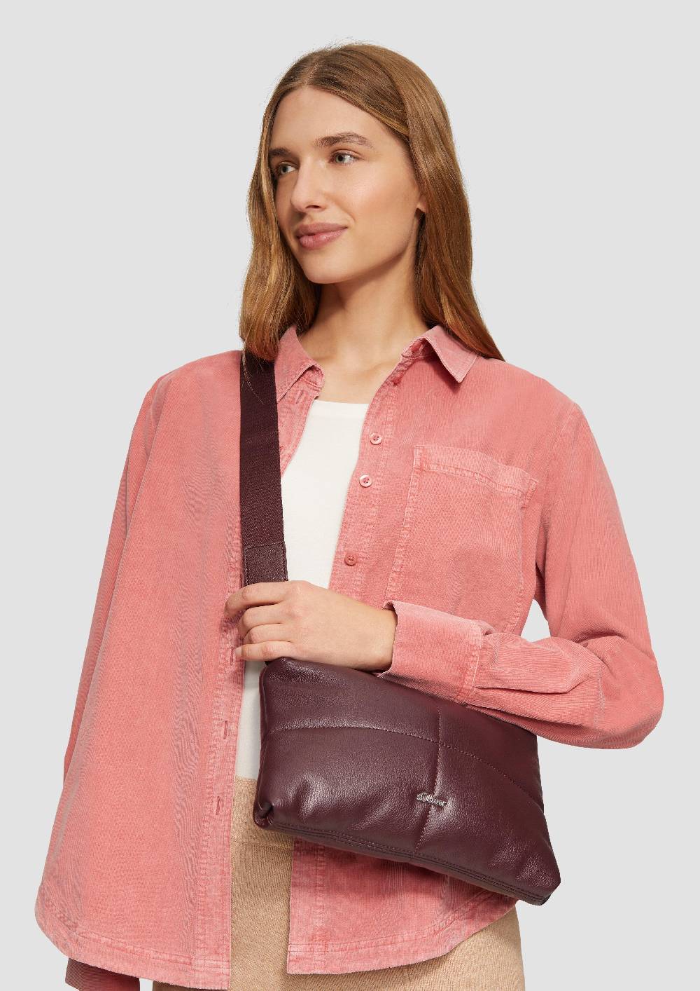 S.Oliver Gesteppte Handytasche Mit Abnehmbarem Crossbody-Gurt