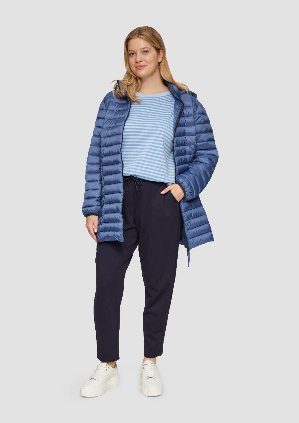 S.Oliver Gestreiftes Shirt Im Relaxed Fit Aus Interlock-Jersey