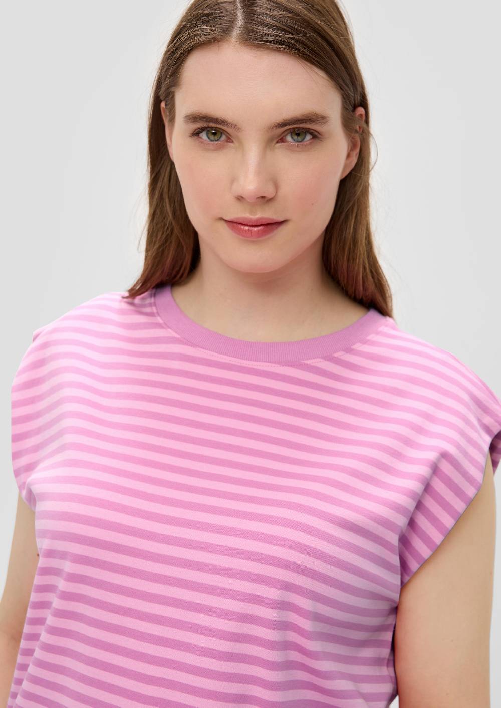 S.Oliver Gestreiftes Shirt Im Relaxed Fit Aus Interlock-Jersey