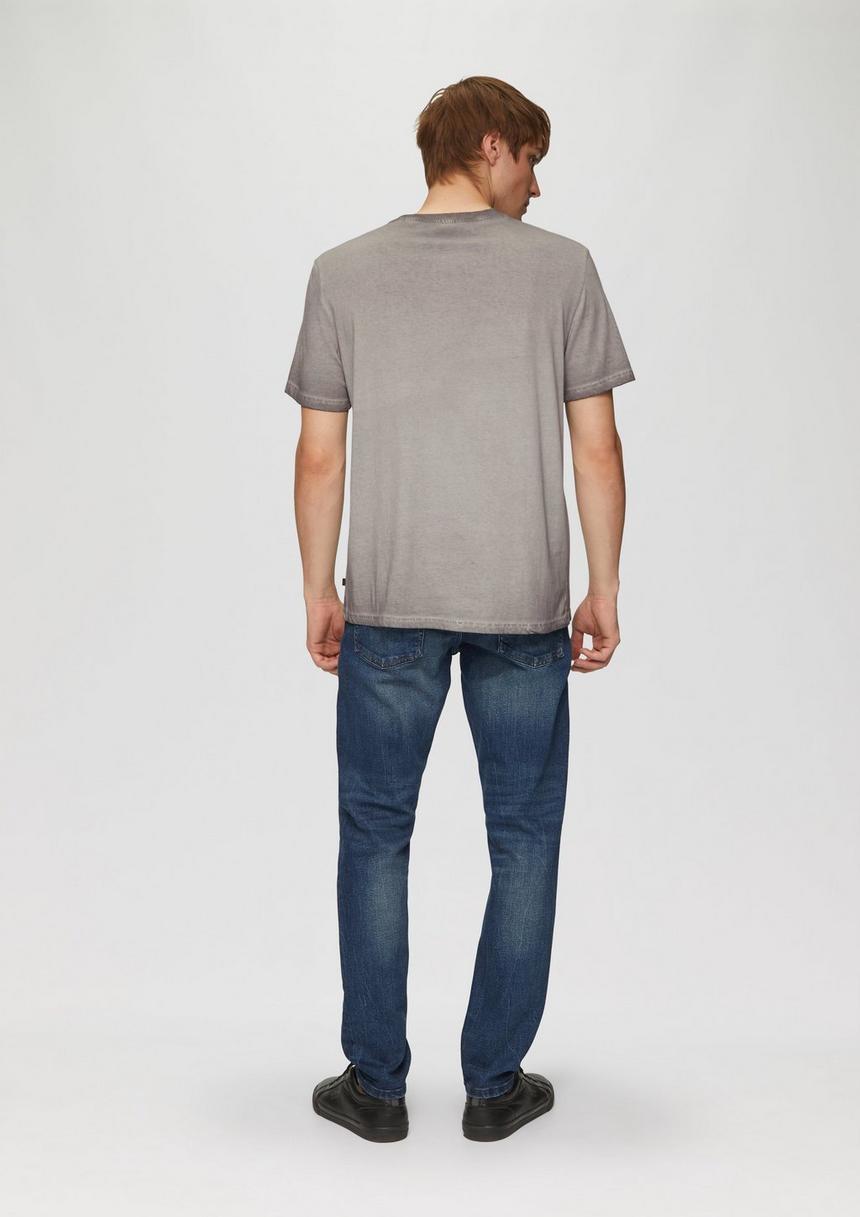 S.Oliver Gewaschenes T-Shirt Mit Rundhalsausschnitt
