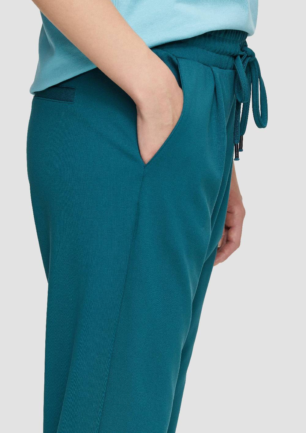 S.Oliver Hose Aus Interlock-Jersey Mit Schmal Zulaufendem Bein