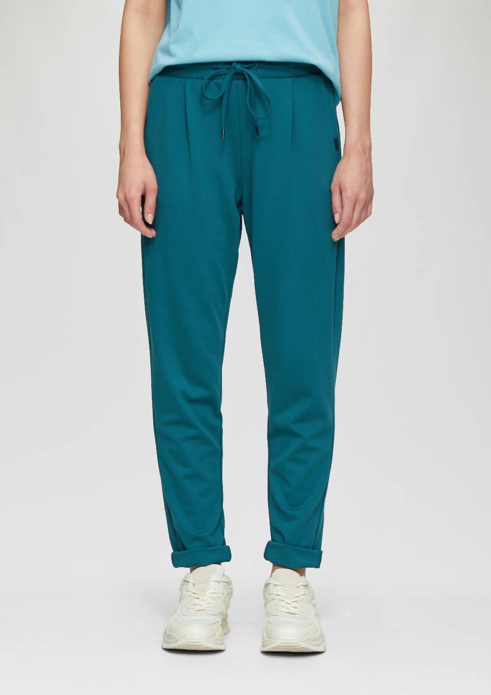 S.Oliver Hose Aus Interlock-Jersey Mit Schmal Zulaufendem Bein