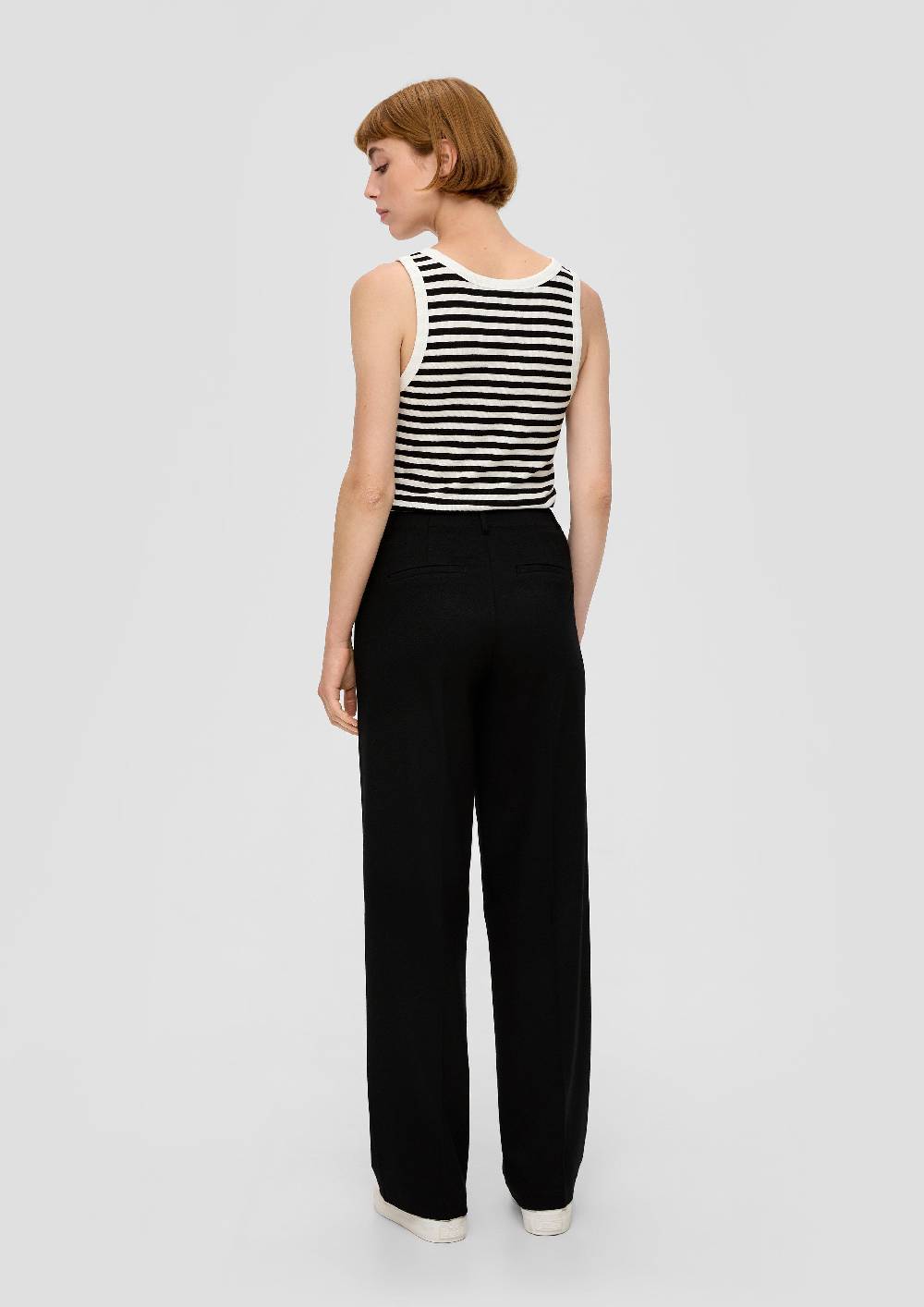 S.Oliver Hose Aus Interlockjersey Mit Twillstruktur Und Wide Leg