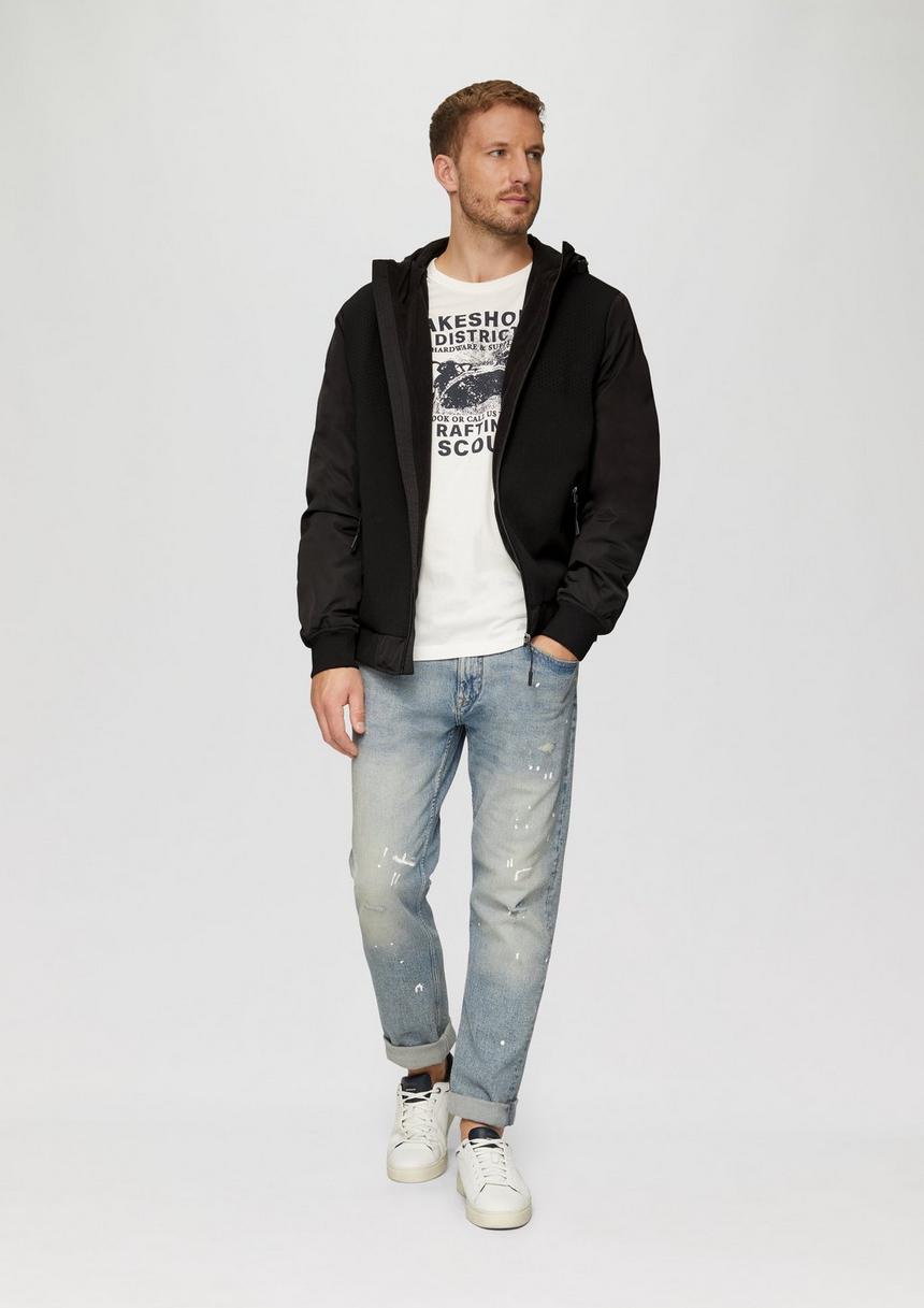 S.Oliver Jacke Mit Innovativem Materialmix Und Kapuze