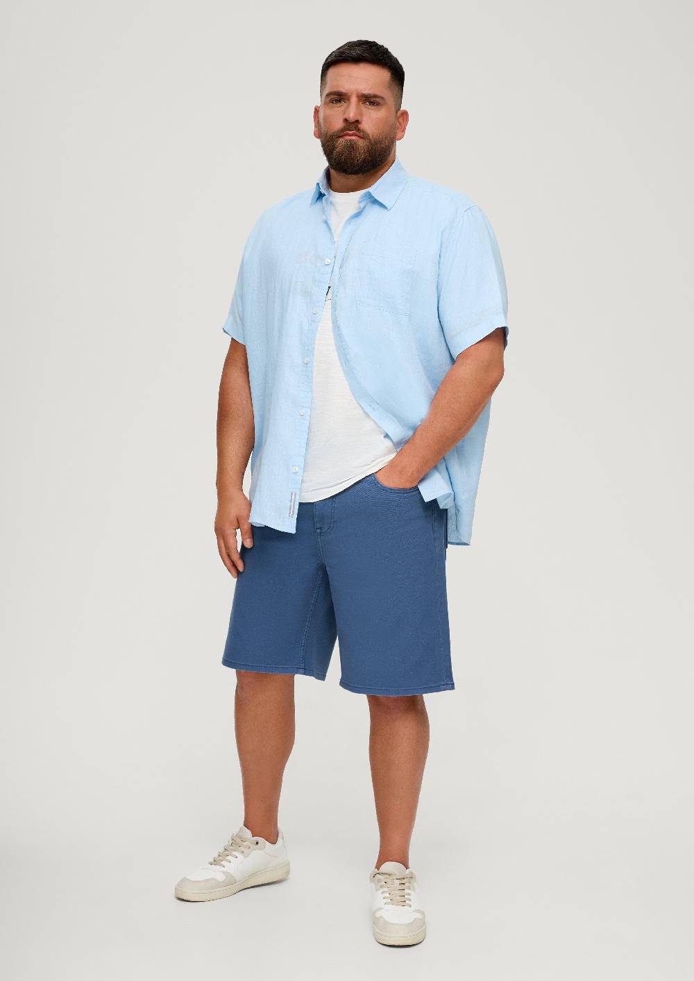 S.Oliver Jeans-Bermuda Casby / Relaxed Fit / Mid Rise / Straight Leg