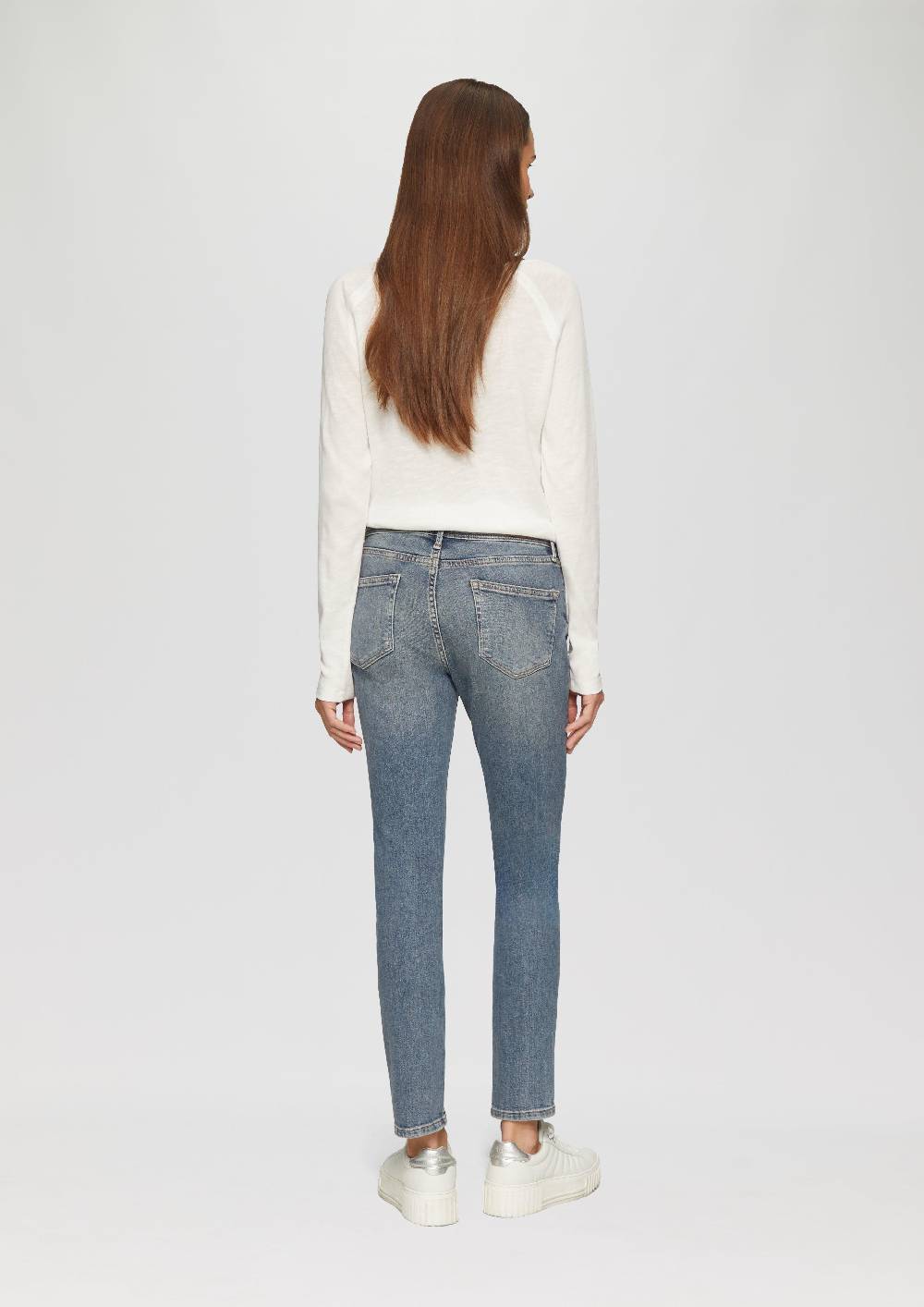 S.Oliver Jeans Betsy / Slim Fit / Mid Rise / Slim Leg / Mit Seitlichem Nahtdetail