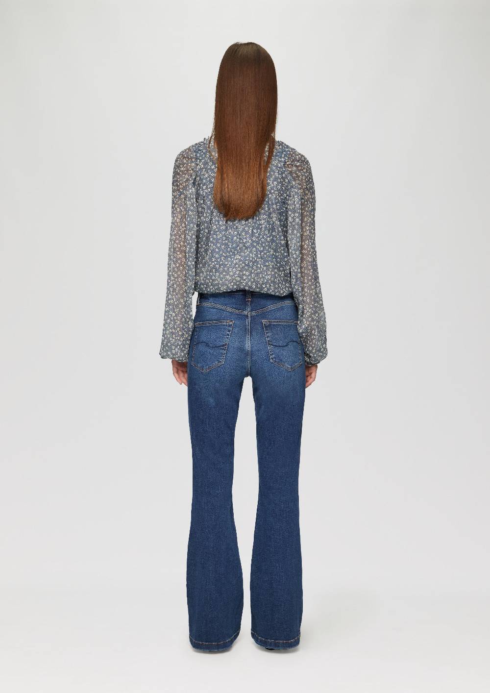 S.Oliver Jeans Reena / Slim Fit / High Rise / Flared Leg / Doppelter Bund