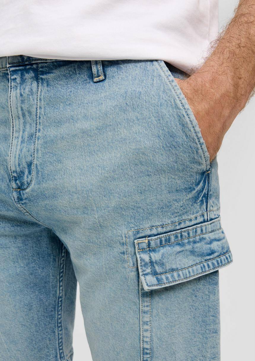 S.Oliver Jeans-Shorts / Regular Fit / High Rise / Straight Leg / Cargotaschen