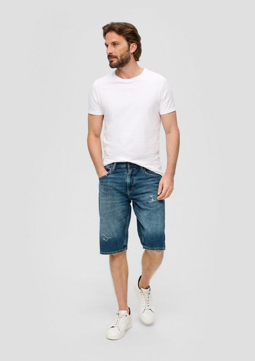 S.Oliver Jeans-Shorts / Regular Fit / Mid Rise / Straight Leg