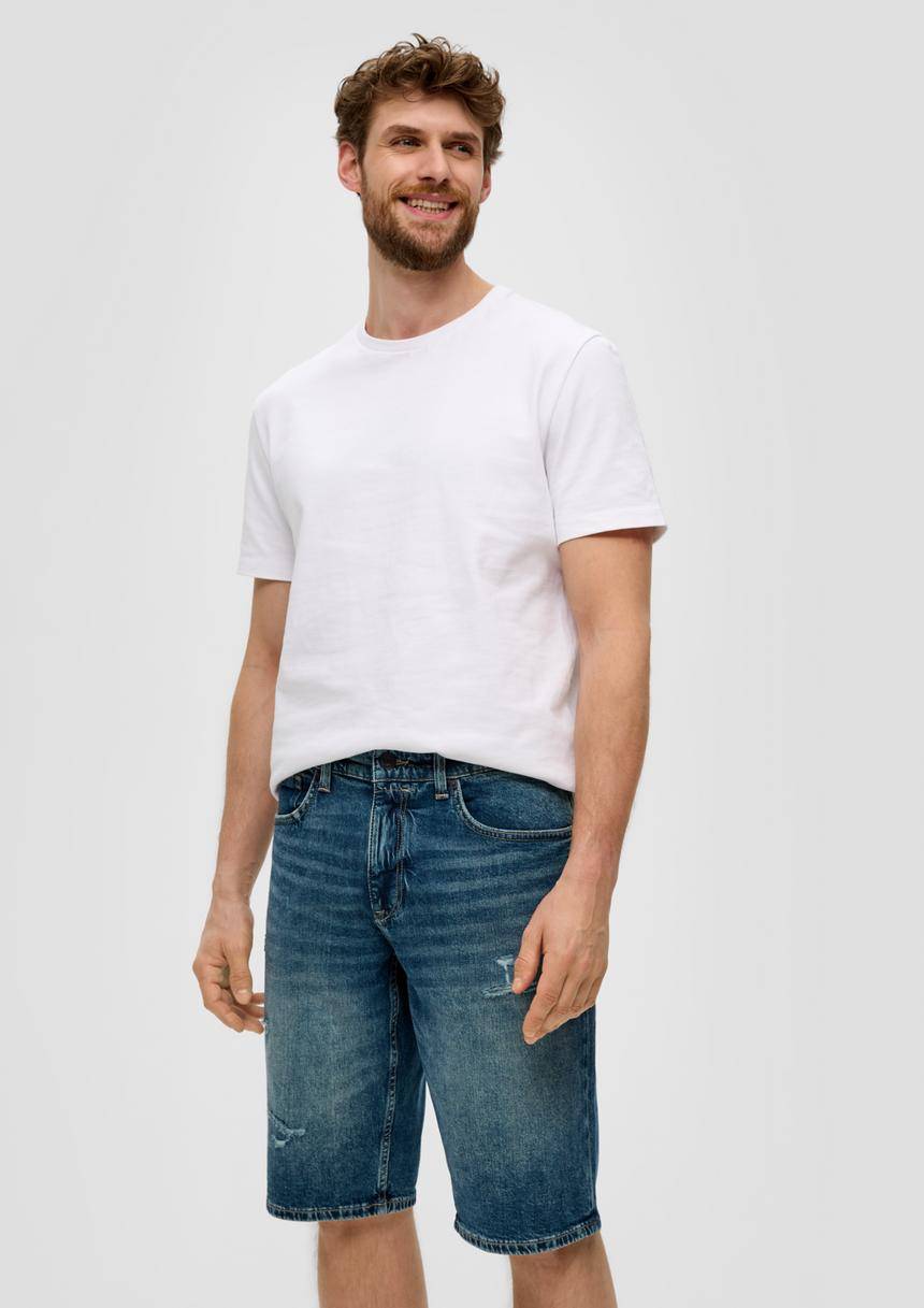 S.Oliver Jeans-Shorts / Regular Fit / Mid Rise / Straight Leg