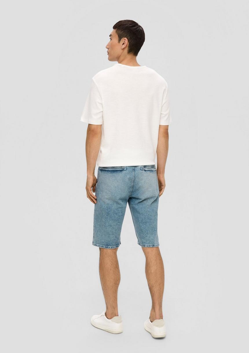 S.Oliver Jeans-Shorts / Regular Fit / Mid Rise / Straight Leg / Mit Elastikbund