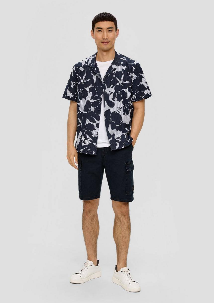 S.Oliver Jeans-Shorts / Straight Leg / High Rise / Cargotaschen