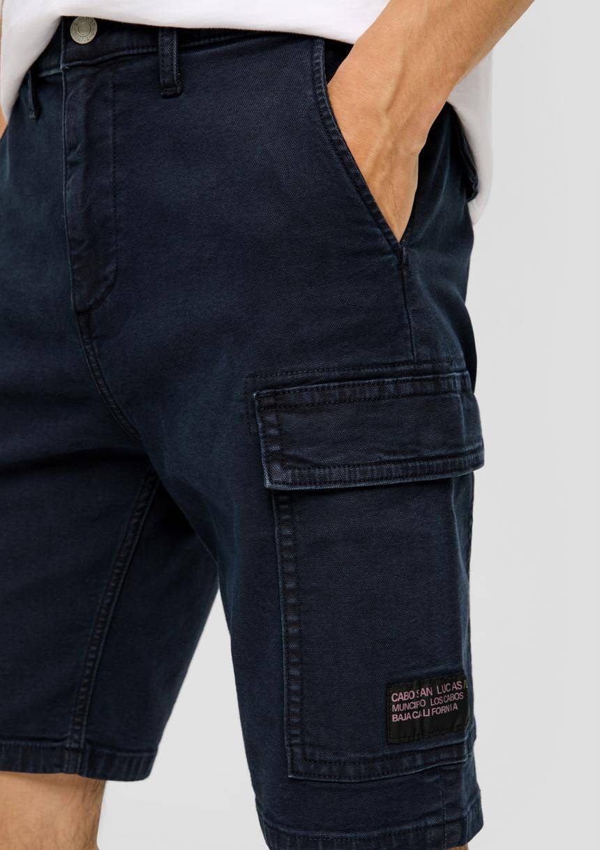 S.Oliver Jeans-Shorts / Straight Leg / High Rise / Cargotaschen