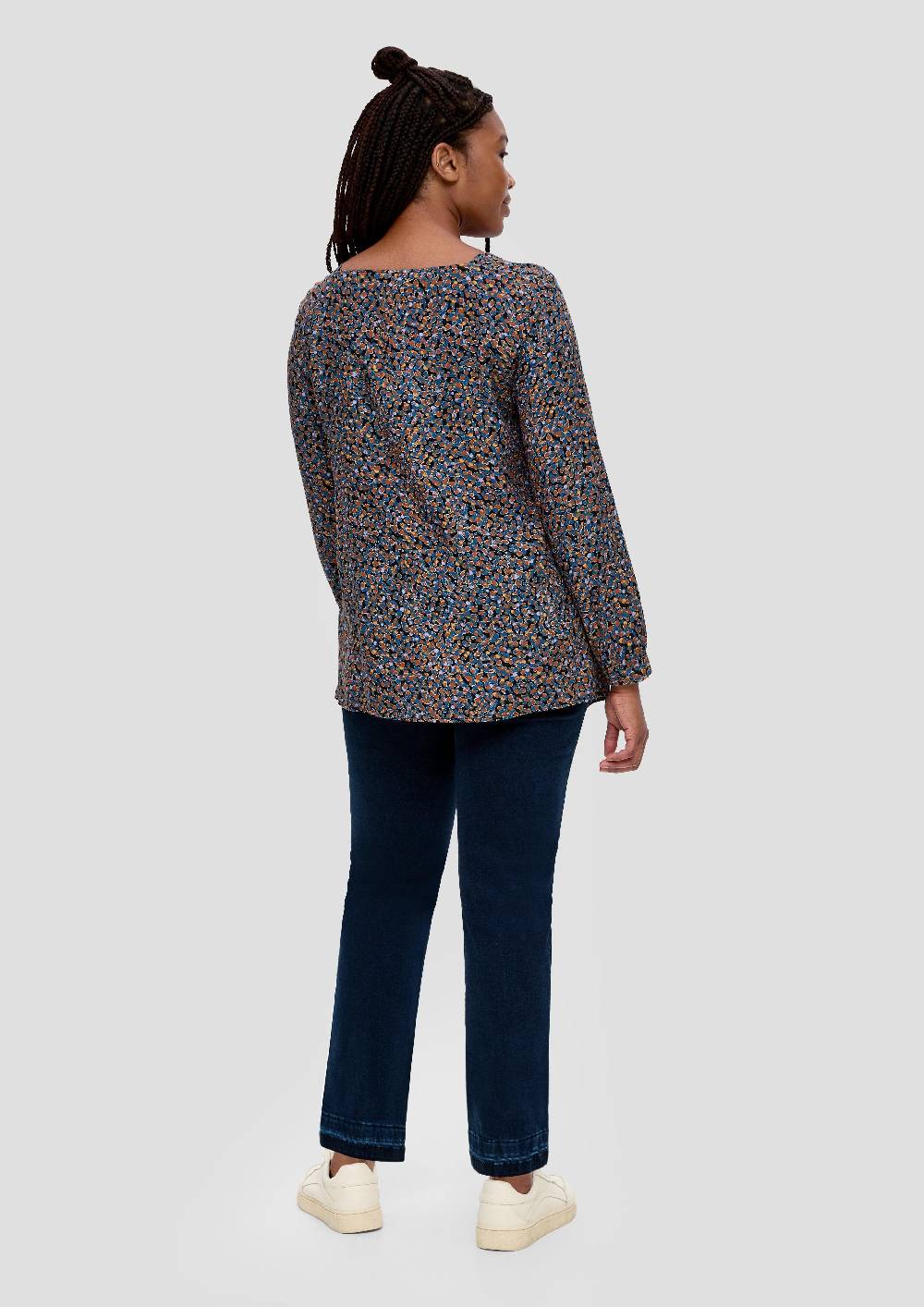 S.Oliver Jeans / Slim Fit / Mid Rise / Straight Leg / Gefärbte Nähte