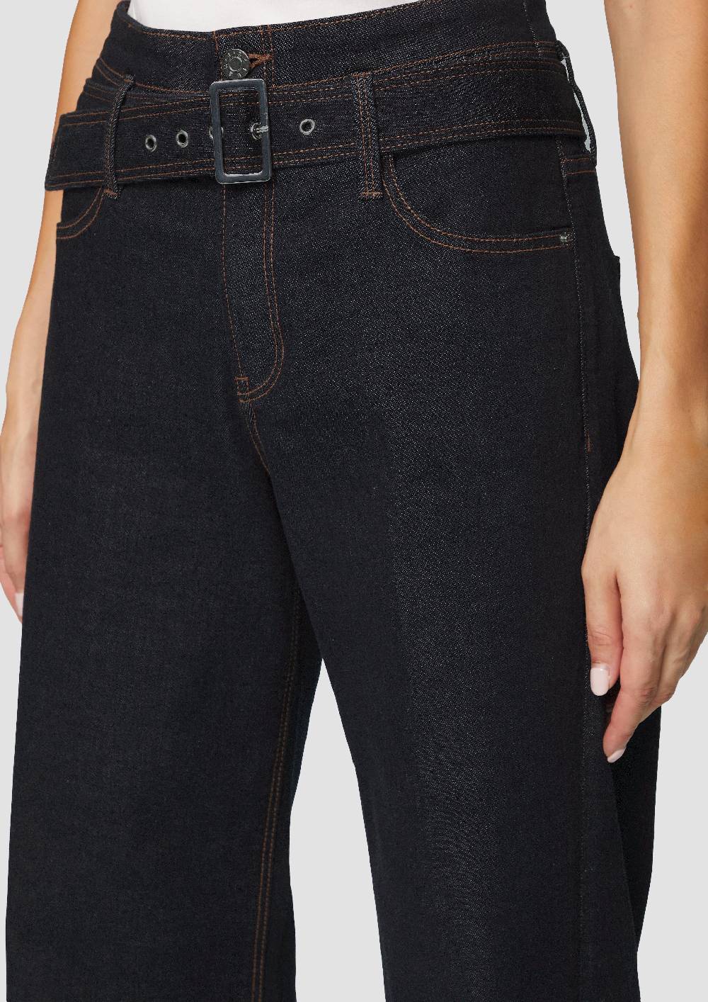 S.Oliver Jeans Suri/Regular Fit/High Rise/Wide Leg / Mit Textilgürtel