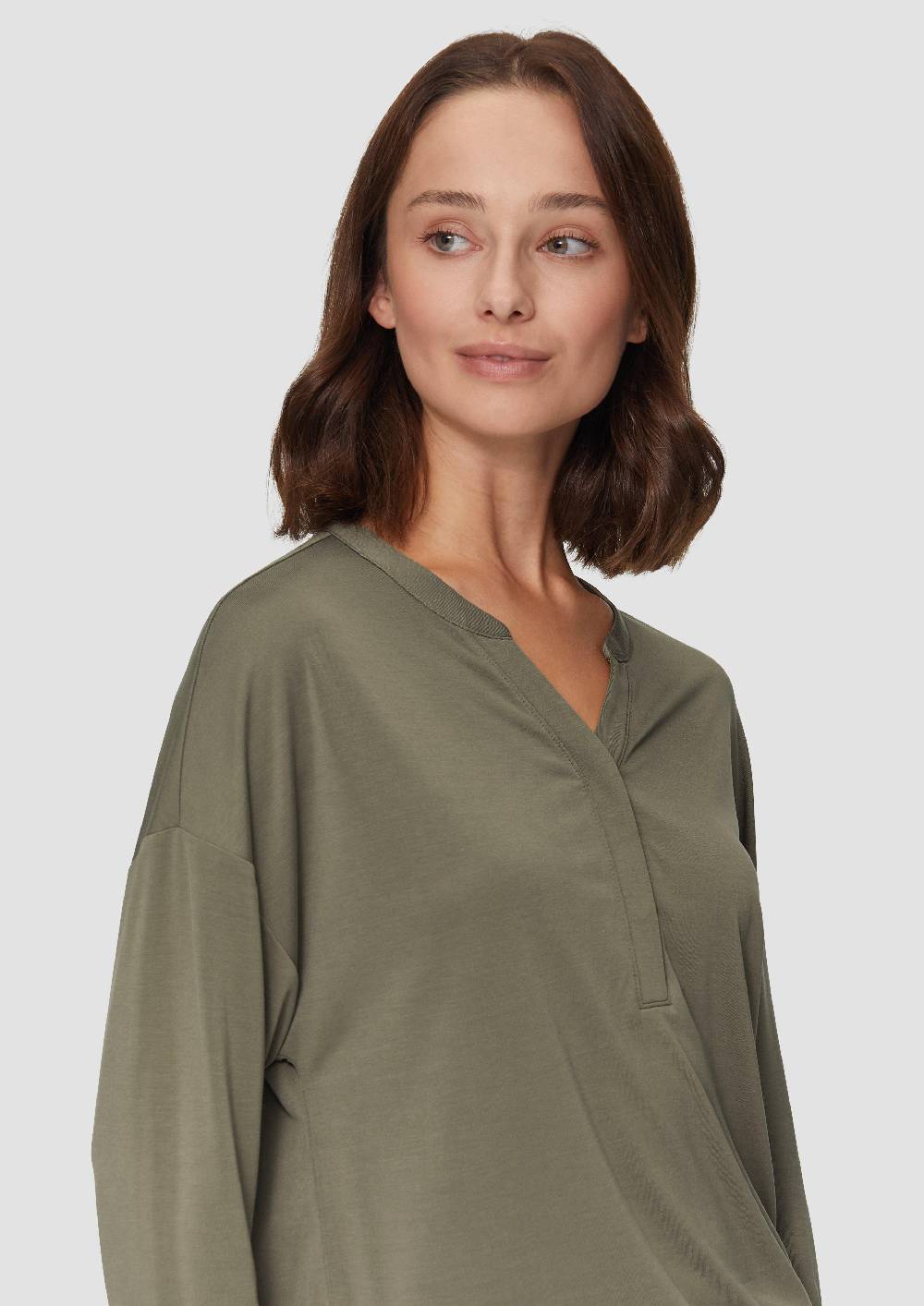 S.Oliver Jersey-Shirt Mit überschnittenen Schultern