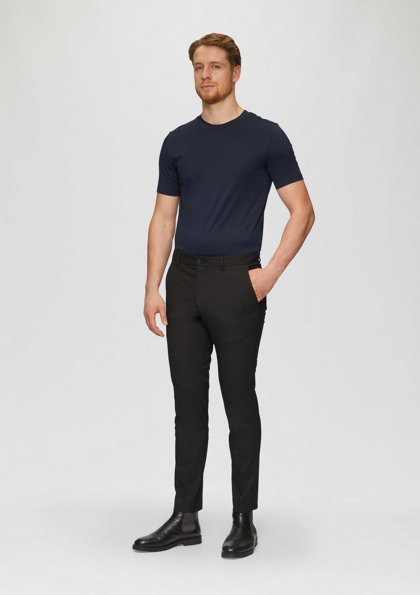 S.Oliver Jerseyshirt Im Slim Fit Aus Merzerisierter Baumwolle