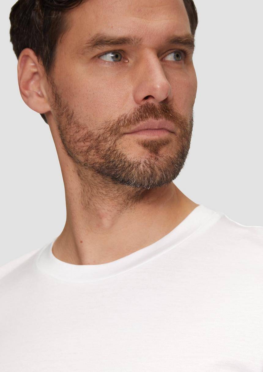 S.Oliver Jerseyshirt Im Slim Fit Aus Merzerisierter Baumwolle
