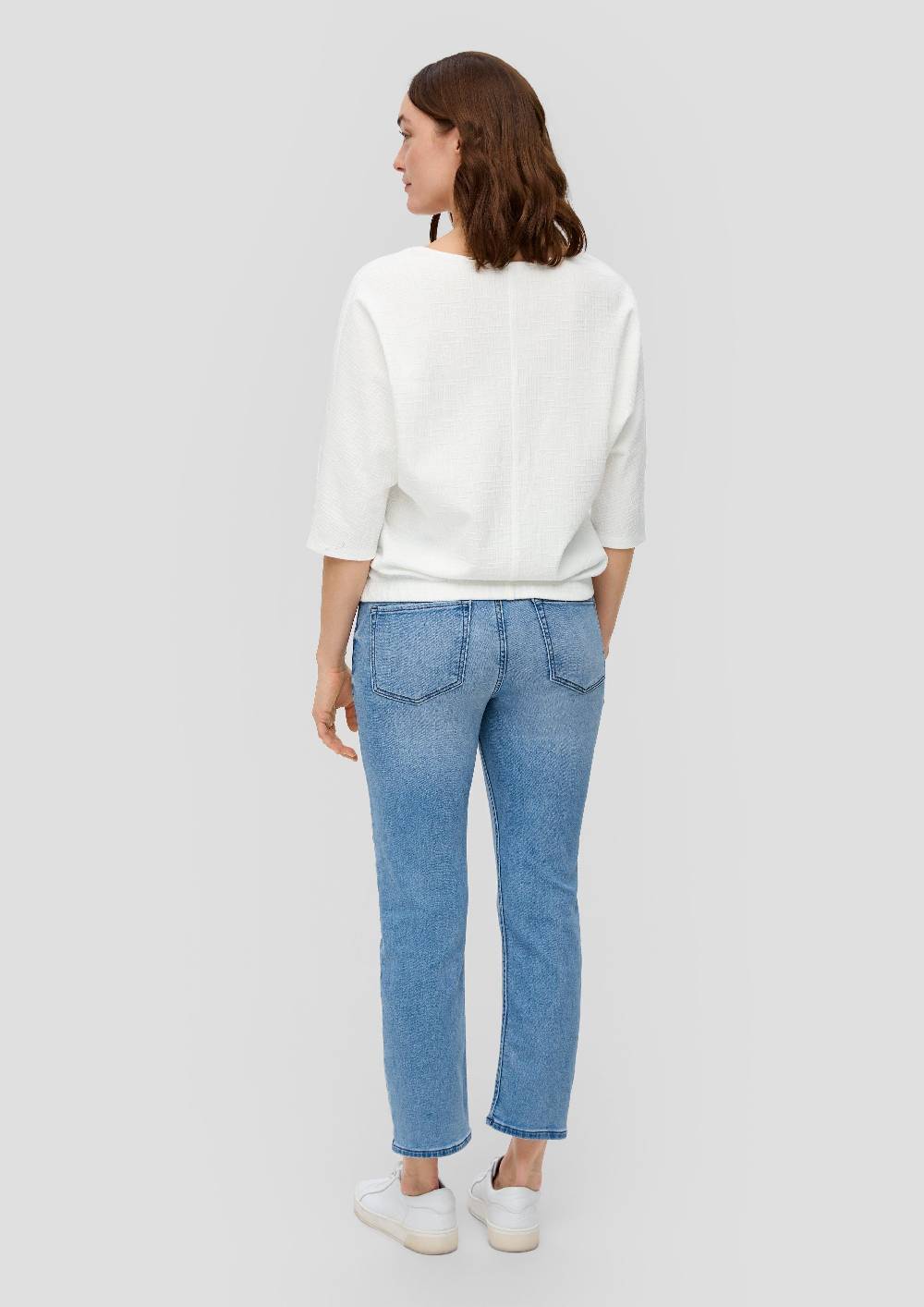S.Oliver Jerseyshirt Mit O-Shape Und Musterstruktur