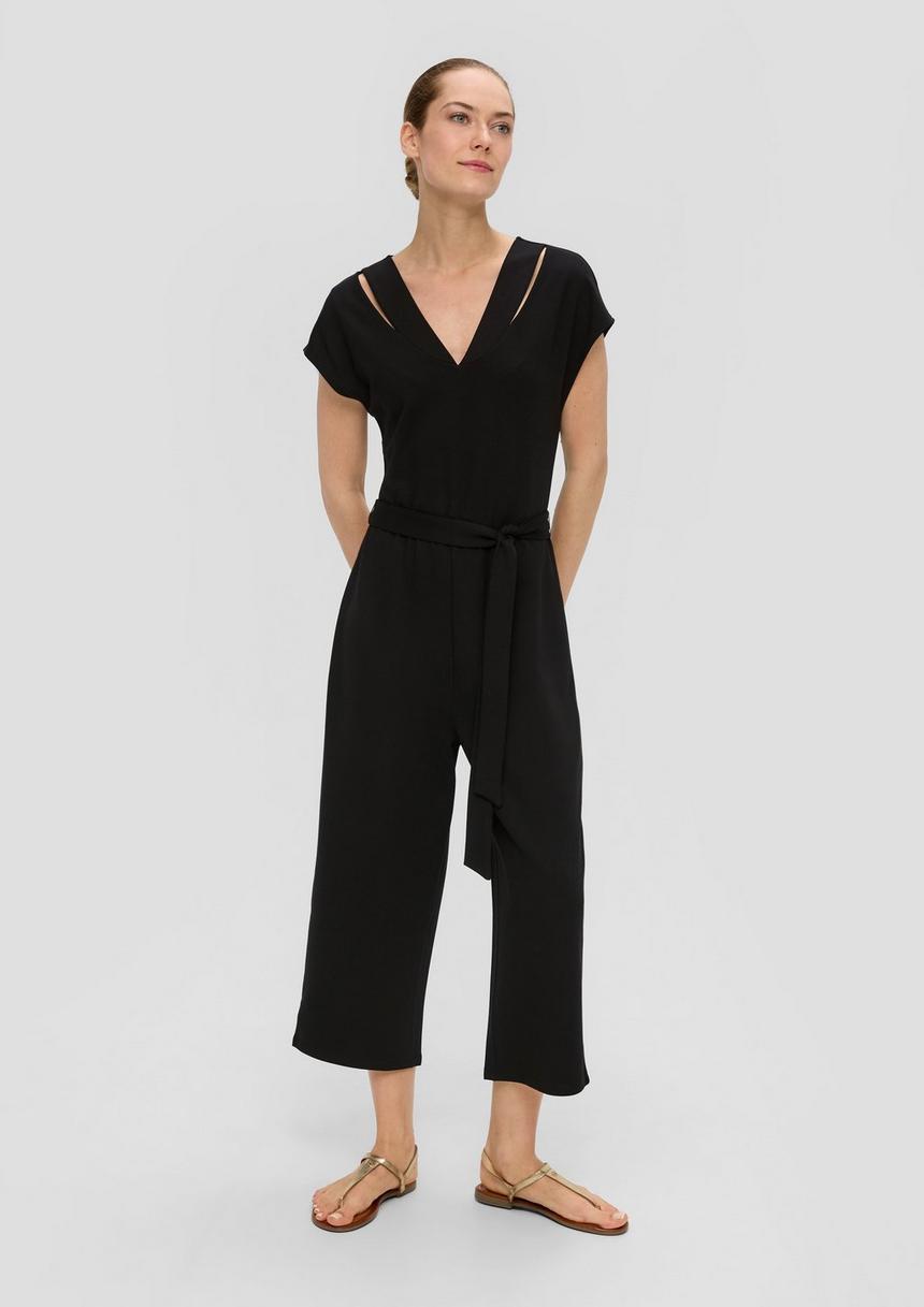 S.Oliver Jumpsuit Aus Interlock-Jersey Mit Elastikbund