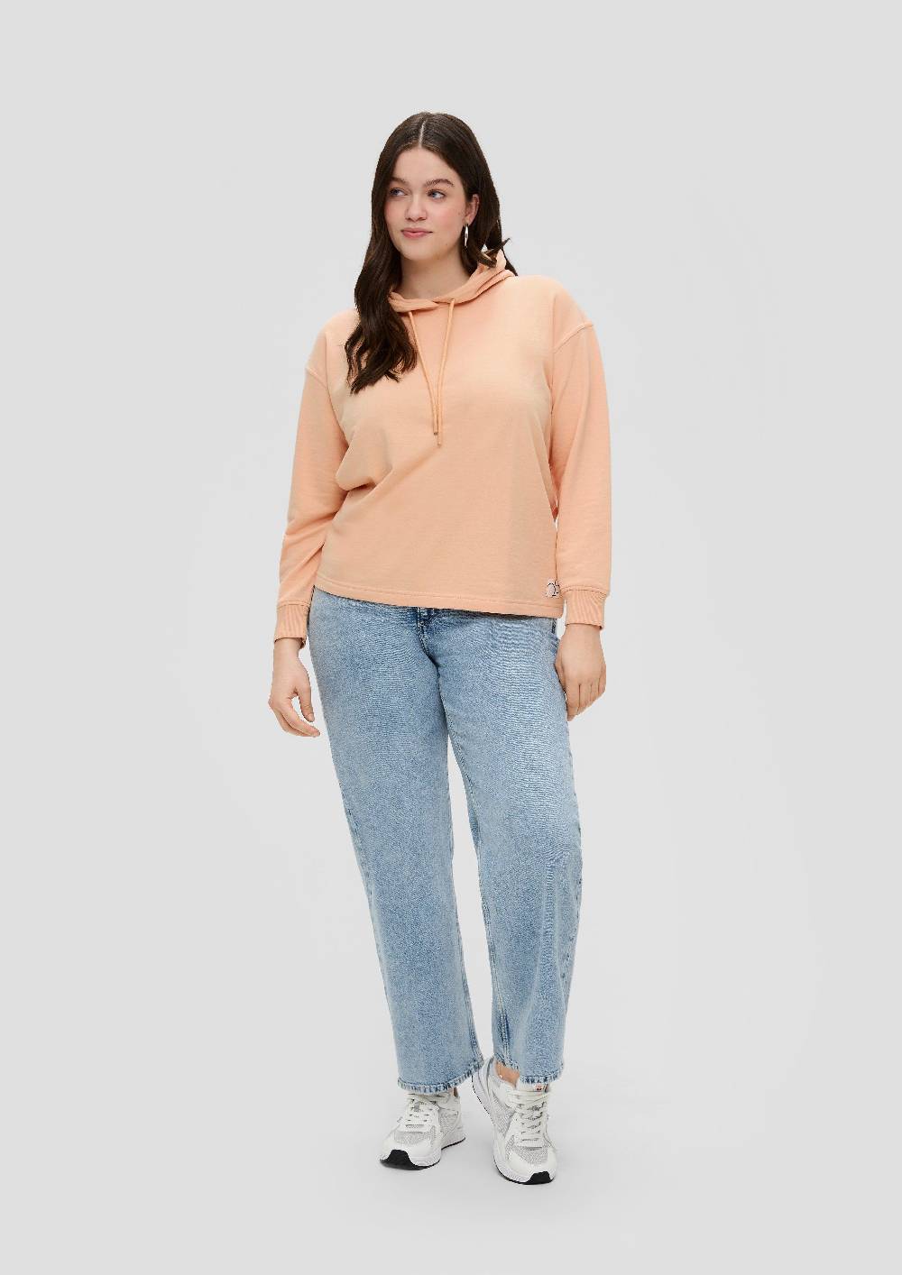 S.Oliver Kapuzensweatshirt Mit überschnittener Schulter