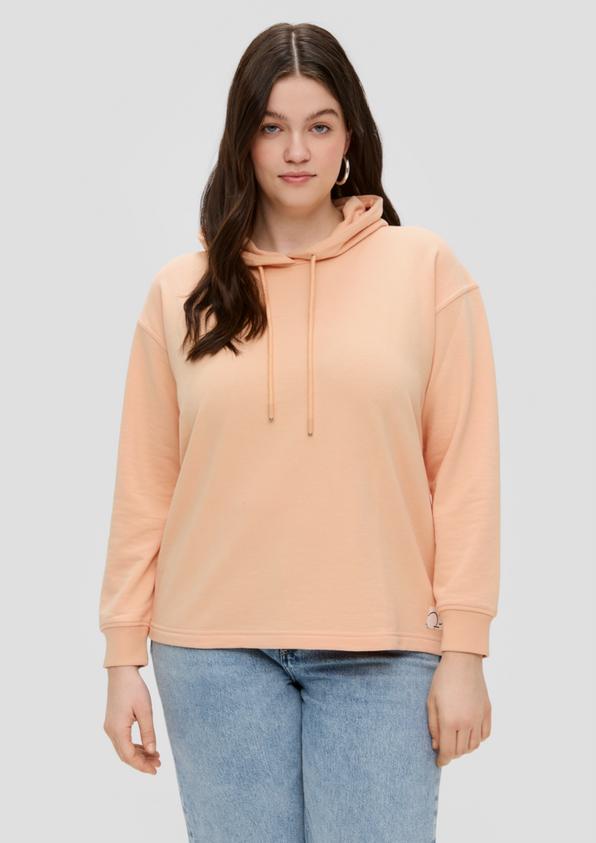 S.Oliver Kapuzensweatshirt mit überschnittener Schulter