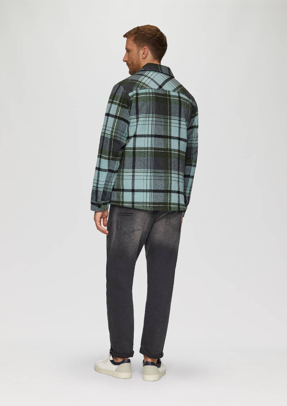 S.Oliver Kariertes Overshirt Mit Brusttasche Und Innenfutter