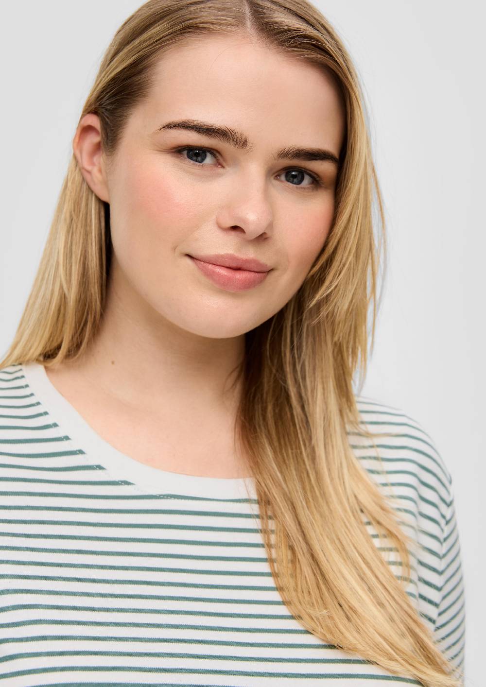 S.Oliver Kurzärmeliges Baumwollshirt Mit Rundhalsausschnitt