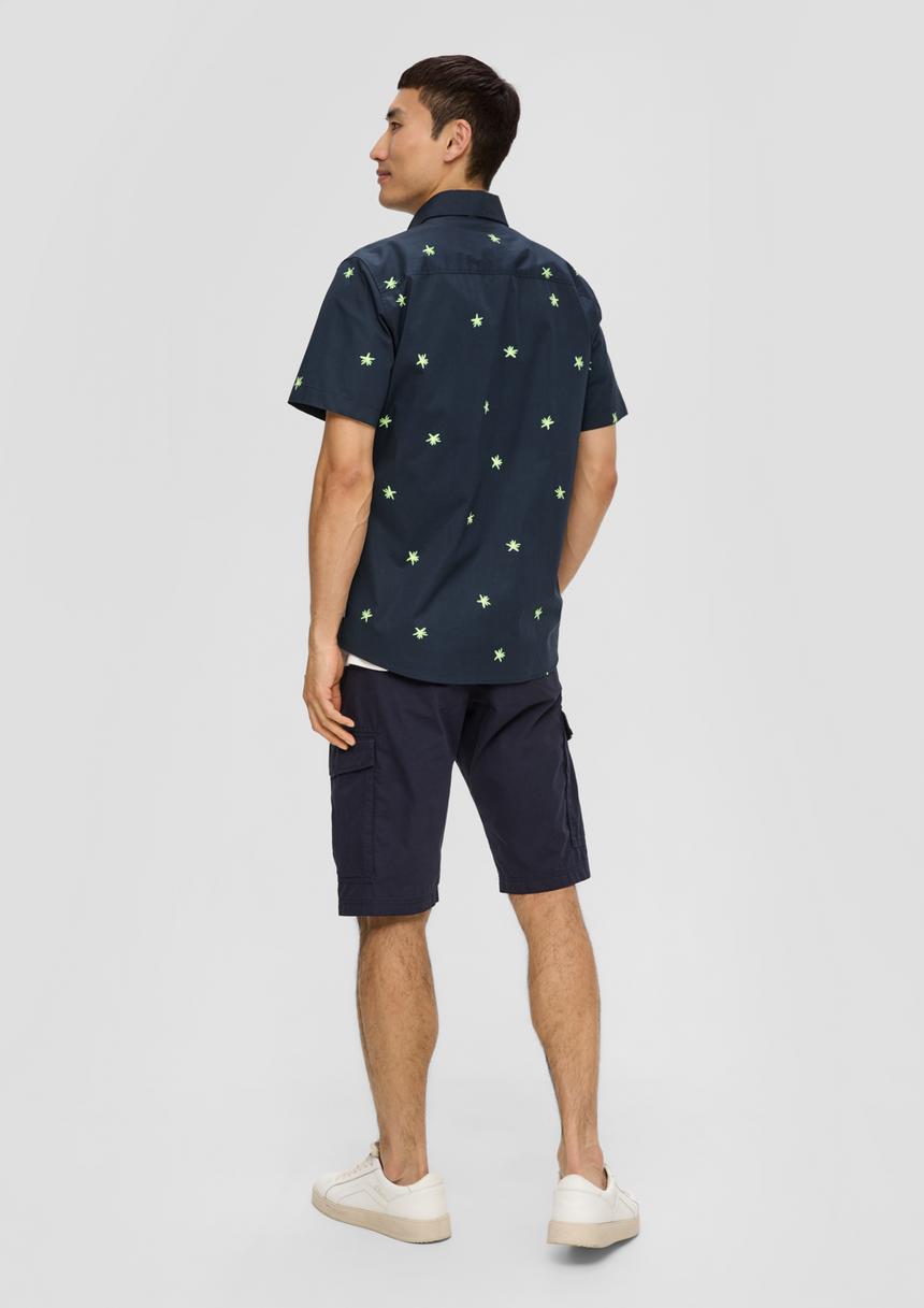 S.Oliver Kurzarmhemd Im Slim Fit Mit All-over-Print