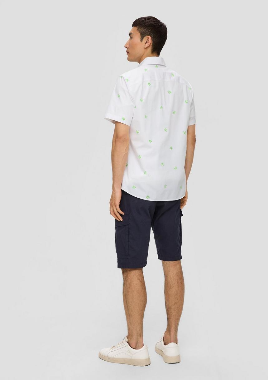 S.Oliver Kurzarmhemd Im Slim Fit Mit All-over-Print