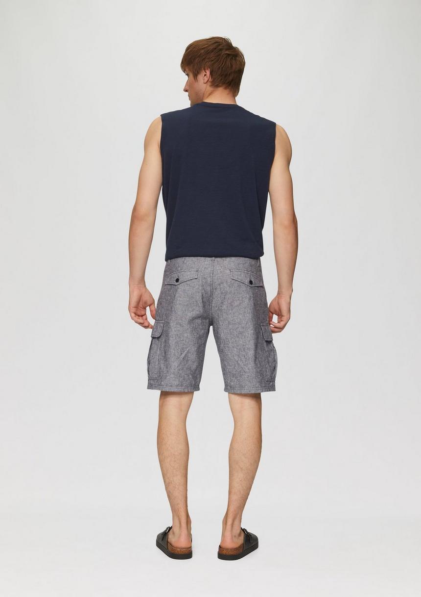 S.Oliver Kurze Hose Aus Leinenmix Mit Cargo-Taschen