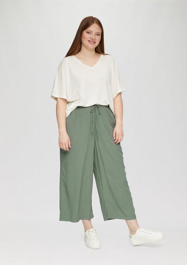 S.Oliver Kurze Hose mit elastischem Bund aus Viskose