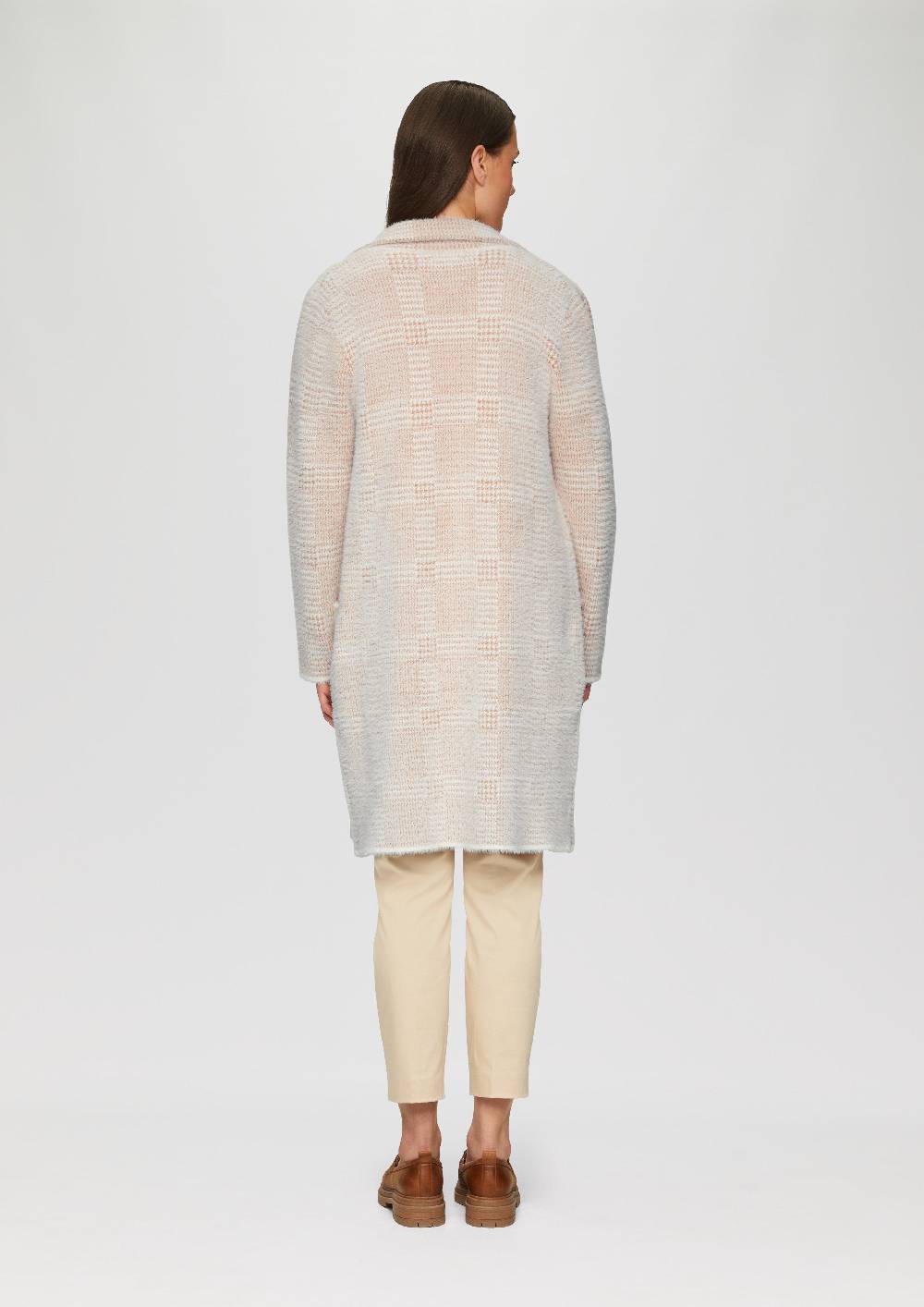 S.Oliver Kuscheliger Strickmantel In Jacquard-Optik