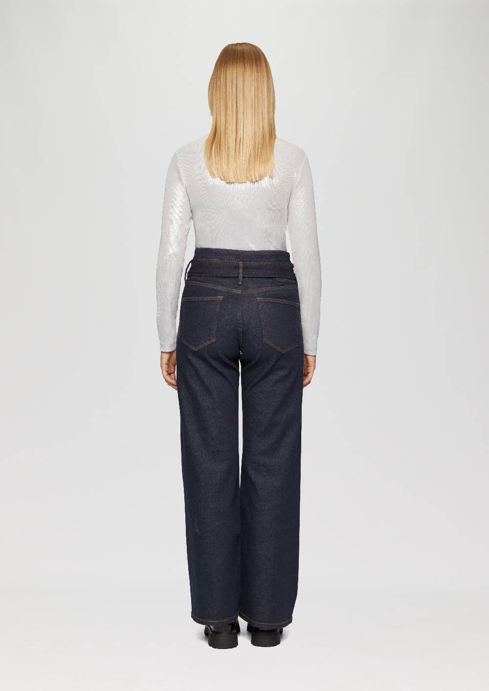 S.Oliver Langarmshirt Mit Silber-Coating Im Slim Fit