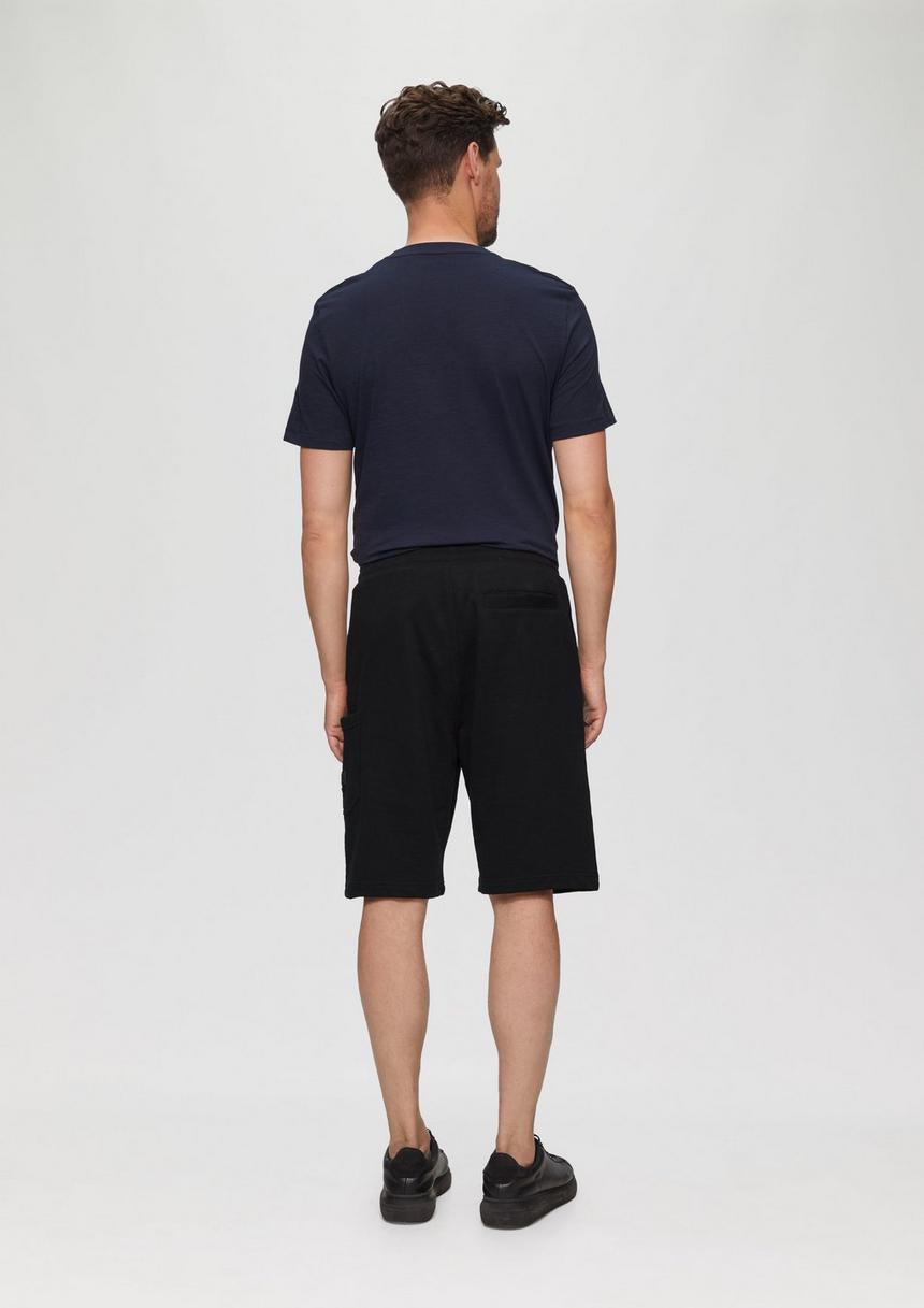 S.Oliver Lässige Sweatshorts Aus Flammgarn Mit Cargotasche
