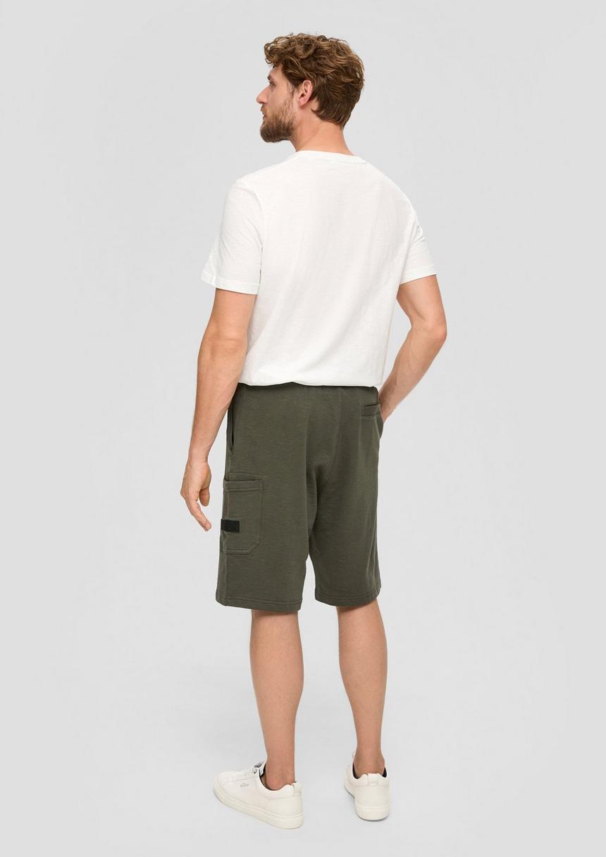 S.Oliver Lässige Sweatshorts Aus Flammgarn Mit Cargotasche