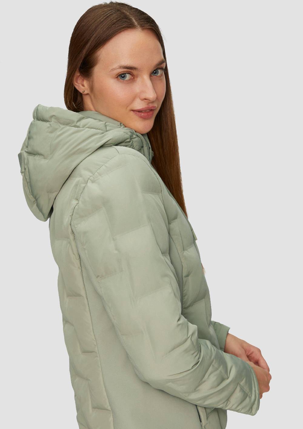 S.Oliver Leicht Wattierte Jacke Im Fabricmix Mit Prägung