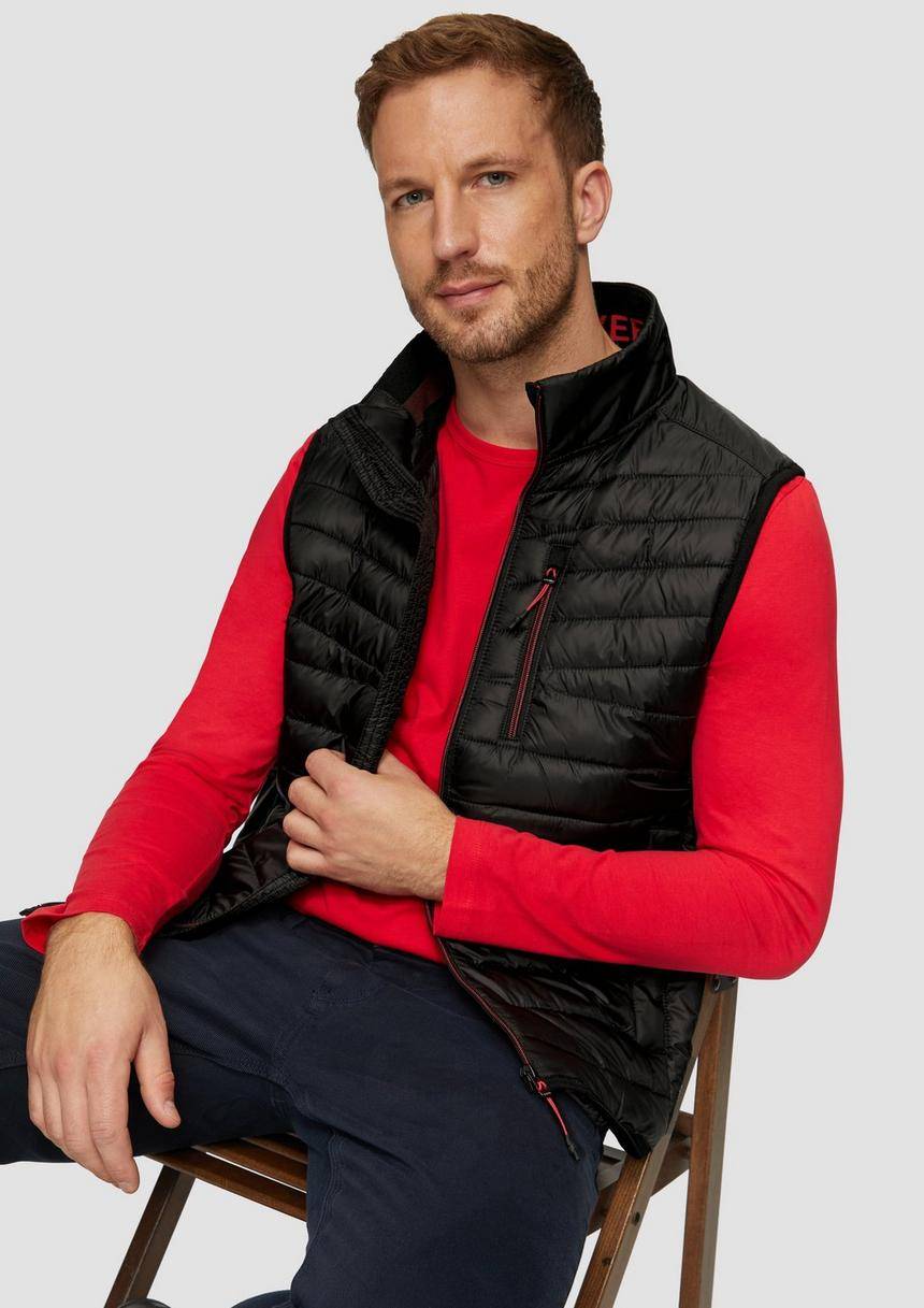 S.Oliver Leicht Wattierte Steppweste Aus Recyceltem Polyester