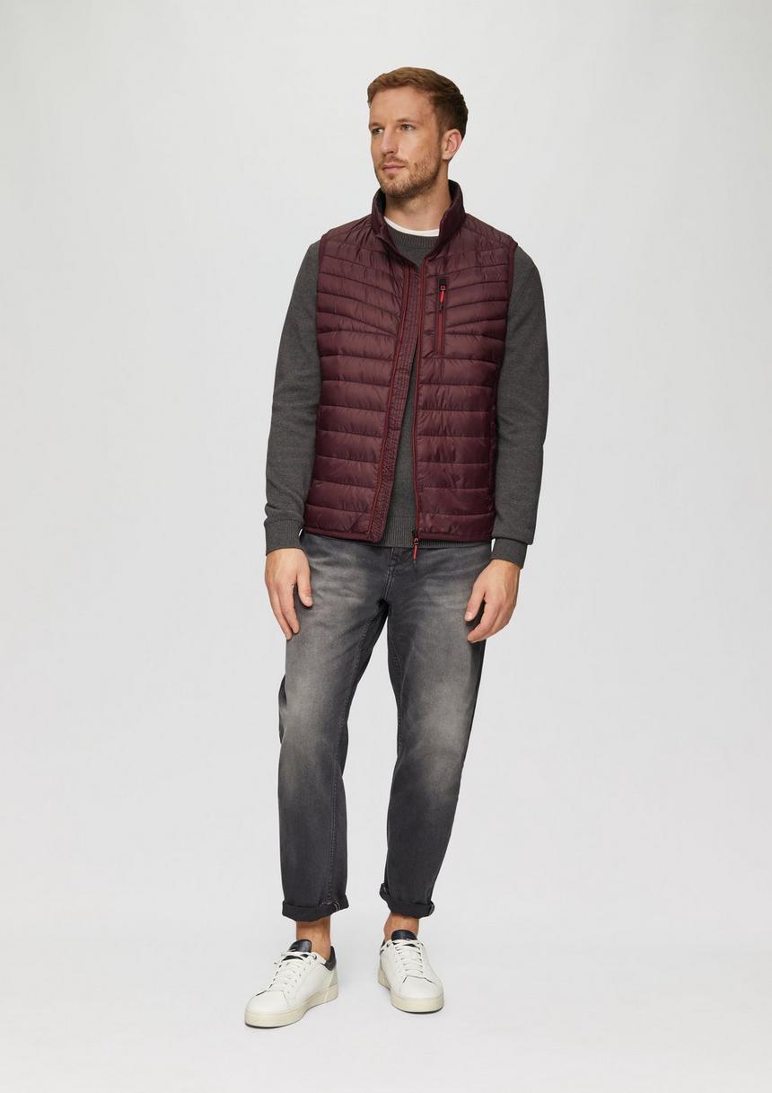 S.Oliver Leicht Wattierte Steppweste Aus Recyceltem Polyester