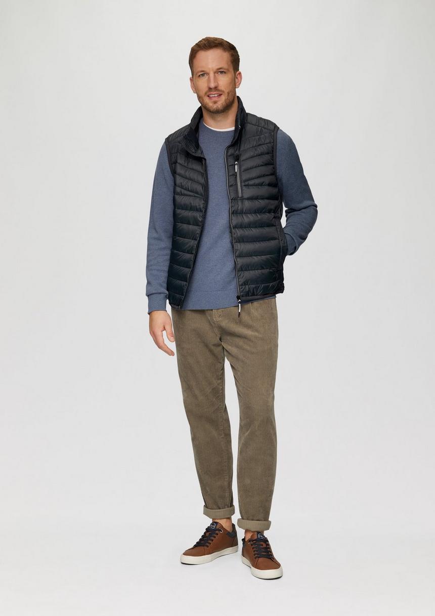 S.Oliver Leicht Wattierte Steppweste Aus Recyceltem Polyester