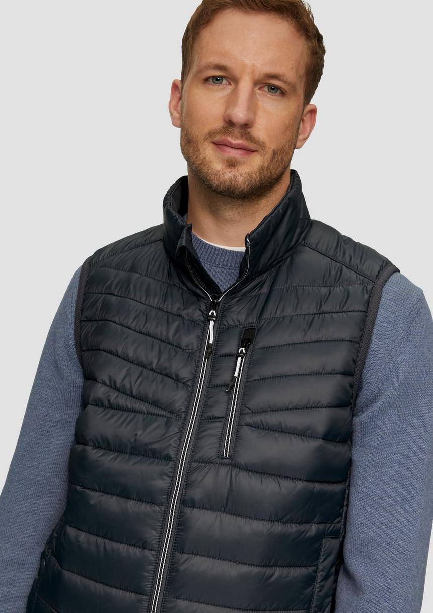 S.Oliver Leicht Wattierte Steppweste Aus Recyceltem Polyester