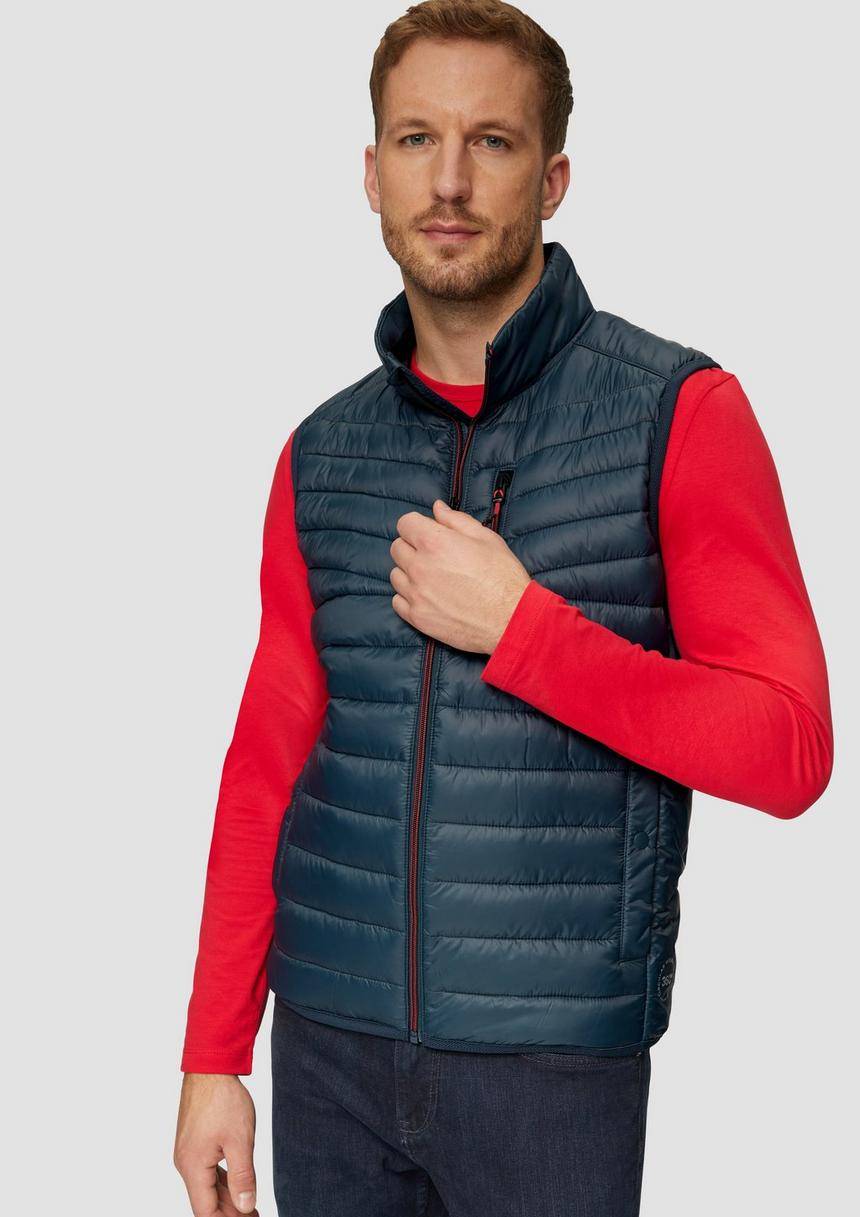S.Oliver Leicht Wattierte Steppweste Aus Recyceltem Polyester