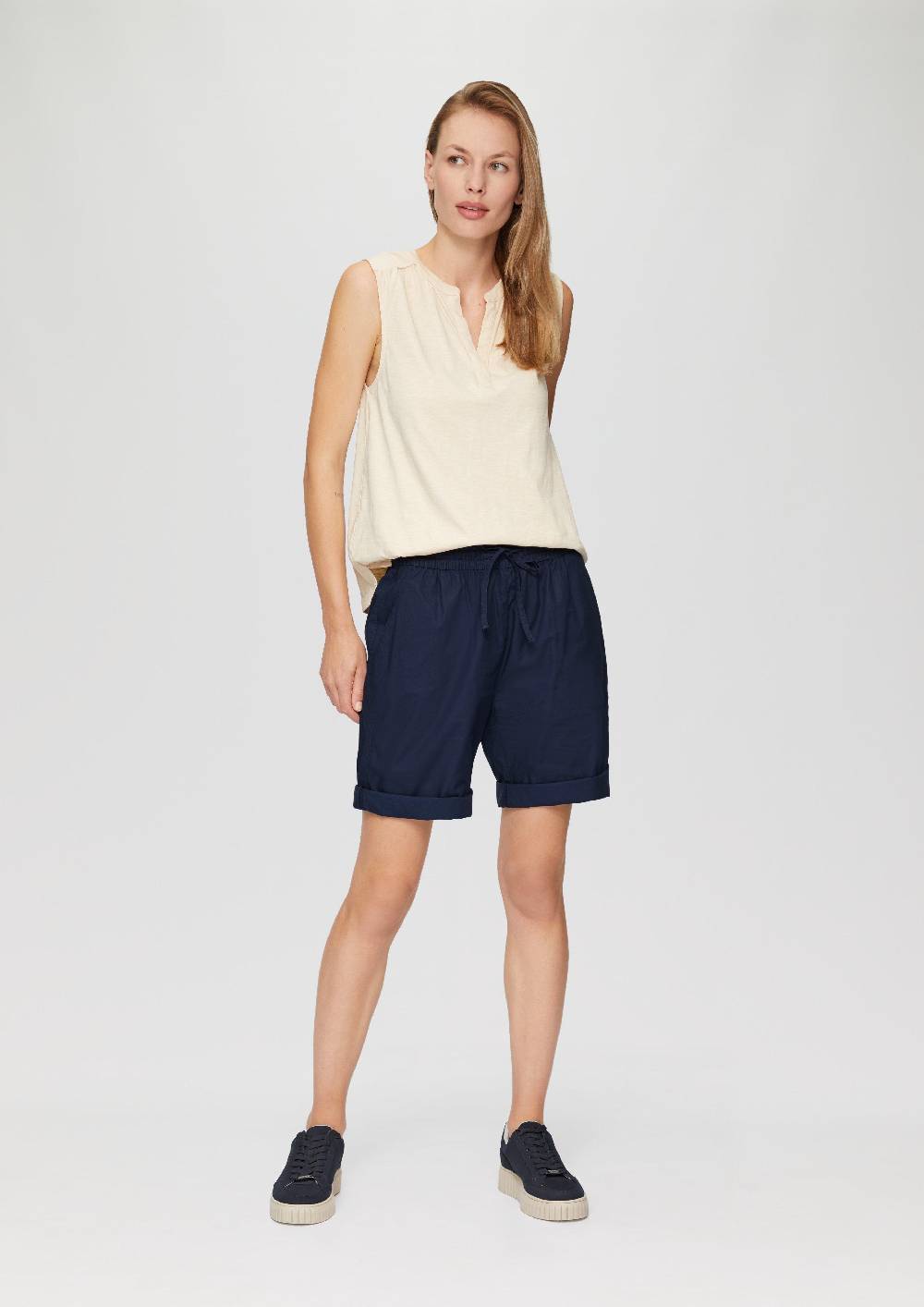 S.Oliver Leichte Shorts Mit Elastikbund Aus Lyocellmix