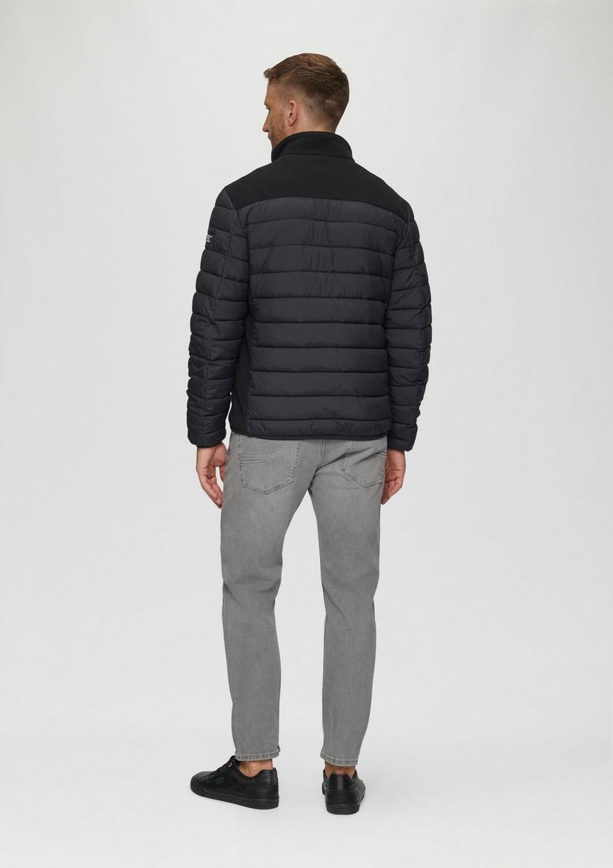 S.Oliver Leichte Steppjacke Im Materialmix Mit Kontrast-Details