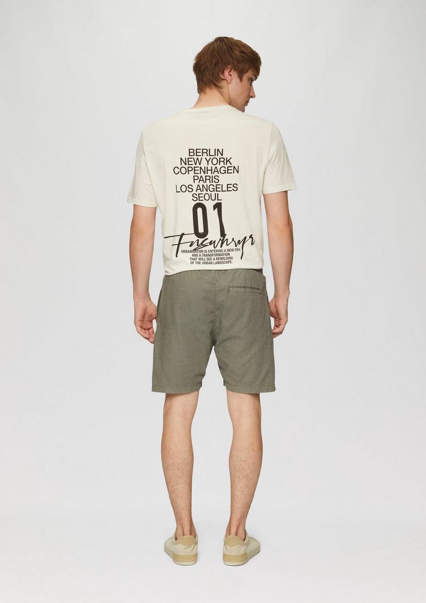 S.Oliver Leinenmix-Shorts Mit Elastikbund Und Garment Dye